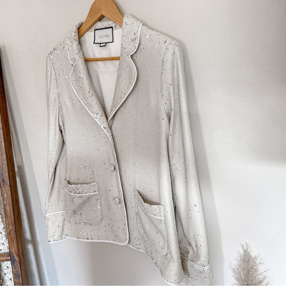 Alexis | Ripley Sequined 3 Button Jacket, size Large - Picture 2 of 12